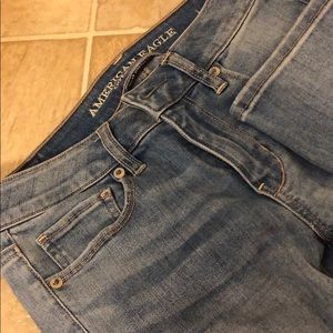 American eagle blue skinny jeans